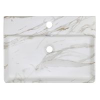 Товар: Раковина накладная Azario 600х420х120 прямоугольная, светлый мрамор арт-AZ-2173-M845 - фото 1 Раковина накладная Azario 600х420х120 прямоугольная, светлый мрамор арт-AZ-2173-M845 — фото 1, Раковины накладные