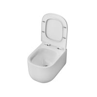 Унитаз подвесной Grossman Thin Rim (520х374х355) тонкий ободок,белый с тонкой крышкой,микролифт,смыв торнадо,1 место арт-GR-5605SQ — фото 3, Подвесные унитазы