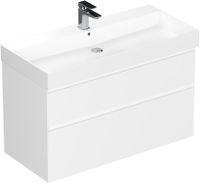 Тумба под раковину Allen Brau Infinity 100 белый матовый арт-1.210027.WM — фото 3, Тумбы под раковину