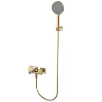 Imola Смеситель для ванны, с душевым набором, Ø120 мм, 3 режима, Brushed gold арт-AQM6712BG — фото 1, Смеситель для ванны