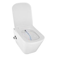 Унитаз подвесной Azario Hugo 350х480х363 c функцией биде, безободковый, с быстросъемным сиденьем микролифт арт-AZ-10007 — фото 1, Подвесные унитазы