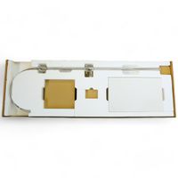 PRESTIGE Душевой настенный гарнитур (см-ль д/ванны/колонна ARCO/верхний душ/шланг/ручной душ), хром 32790 — фото 10, Душевые гарнитуры