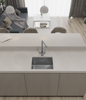 GranFest METAL (4538) Мойка нерж.1 чаша 450*380*215 мм, графит 4538  PVD графит — фото 1, Кухонные мойки