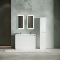 Тумба под раковину SANCOS Libra Floor напольная, 1190х450х840, c двумя ящиками оснащенными доводчиками, белый глянец , арт. LB120F-1W LB120F-2W — фото 2, Тумбы под раковину