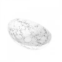 Раковина чаша Maretti EN13NS48-740MR, белый мрамор — фото 1, Раковины накладные