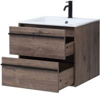 Тумба под раковину Aquanet Lino 60 Дуб Веллингтон арт-00253910 — фото 1, Тумбы под раковину