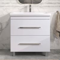 Тумба под раковину VIGO Land 80 напольная белый арт-021 — фото 2, Тумбы под раковину