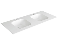 Раковина SIMAS WAVE подвесная на столешницу или на тумбу с одним отверстием цвет белый WA120 — фото 1, Раковины подвесные