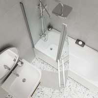 Ограждение VIVA90B N душевое Ceruttispa без поддона (90x90x195) — фото 26, Прямоугольные душевые уголки