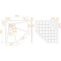 Товар: Душевой поддон трапеция STONE TRAY-W 14155099-01-11 - фото 3 Душевой поддон трапеция STONE TRAY-W 14155099-01-11 — фото 3, Душевые поддоны из искусственного камня
