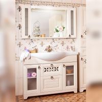 Комплект мебели для ванной Бриклаер , бежевый арт-КАНТРИ 120K — фото 1, Комплекты мебели для ванной