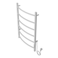 Полотенцесушитель электрический AZARIO VERONA 500/800 6 секций, диммер справа, белый арт-AZ04858W — фото 2, Электрические полотенцесушители