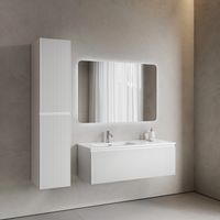 Тумба подвесная SANCOS Snob R 1.0 1195х445х406, c одним ящиком оснащенным доводчиками, Bianco , арт. арт-SNR1.0120LW — фото 7, Тумбы под раковину