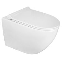 Унитаз подвесной Azario Geno 490х360х360 безободковый, с ультратонким сиденьем микроклифт (AZ2196D) арт-AZ-2196-D — фото 14, Подвесные унитазы