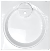 Раковина подвесная Azario Lindi 597х595х90 литьевой мрамор, белый арт-CS00078504 — фото 6, Раковины подвесные