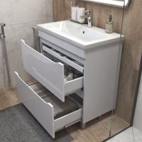 Тумба под раковину VIGO Grani 80 напольная белый (203) — фото 3, Тумбы под раковину