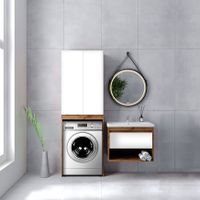 Товар: Тумба под раковину VIANT БОСТОН 60 подвесная дуб вотан/белый (VBOS60CO-T1YP) - фото 3 Тумба под раковину VIANT БОСТОН 60 подвесная дуб вотан/белый (VBOS60CO-T1YP) — фото 3, Тумбы под раковину