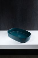 Раковина накладная Allen Brau Fantasy 55 петроль арт-4.11022.PT — фото 3, Раковины накладные