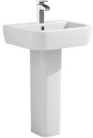 Пьедестал для раковины Allen Brau Infinity 4.21008.20 белый глянец — фото 1, Комплектующие