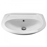 БРИЗ Умывальник б/отв. 60 см., хр.кольцо, крепление, САНТЕК 1WH110463 — фото 1, Раковины подвесные