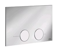 Клавиша смыва, Gessi, Origini Total Look, для унитаза, ширина, мм-215, глубина, мм-3, высота, мм-145, тип смыва-двойной, тип управления-механический, цвет-хром арт-54617.031 — фото 2, Кнопки смыва