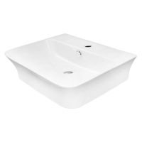 Раковина накладная Azario 485х410х125 прямоугольная, белый глянец арт-AZ-2258 — фото 6, Раковины накладные