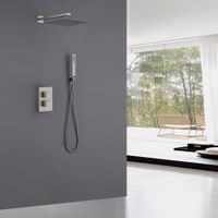 Товар: Душевая система ABBER Daheim AF8251SP скрытого монтажа без излива, термостат, сатин - фото 2 Душевая система ABBER Daheim AF8251SP скрытого монтажа без излива, термостат, сатин — фото 2, Встраиваемые душевые комплекты