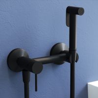 Гигиенический душ со смесителем RGW SP-215B, черный (Смеситель/шланг/гигиенический душ/) арт-581408215-04 — фото 4, Гигиенические души