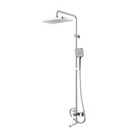 Душевая система с тропическим душем и изливом IDDIS Parker арт-PARSB3Fi06 — фото 1, Душевые стойки