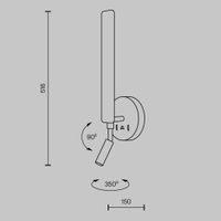 Настенный светильник (бра) Maytoni MOD214WL-L8W3K1 — фото 4, Бра