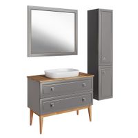 Подстолье Каталина 100 "Grey" 12096 — фото 1, Тумбы под раковину