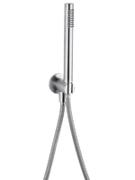 Душевой набор, Cisal, Xion, форма лейки-цилиндрическая, количество режимов-1, держатель для душа-есть, шланг-есть, длина шланга, мм-1500, цвет-Brushed Stainless Steel арт-DS018300D1 — фото 1, Душевые гарнитуры на держателе