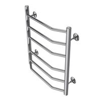 Товар: Полотенцесушитель водяной AZARIO RAVENNA 500/600 6 секций, нижнее/диагональное подключение, 1/2", хром арт-AZ07156 - фото 2 Полотенцесушитель водяной AZARIO RAVENNA 500/600 6 секций, нижнее/диагональное подключение, 1/2", хром арт-AZ07156 — фото 2, Водяные полотенцесушители