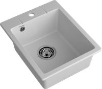 GRANFEST Мойка URBAN 240 1-чаша 400*490мм серый арт.GF-UR- 240 серый — фото 1, Кухонные мойки