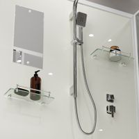 Душевая кабина Niagara Standart (100х80х200) прямоугольник,поддон 15см,распашная,проф.белый,без крыши,3 места арт-ST100/80/15Q/BK — фото 9, Душевые кабины