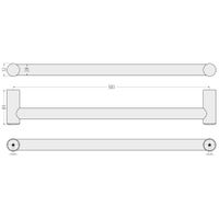 Товар: Поручень прямой Поручень Сунержа прямой d 28 мм / L 500 Матовый белый арт-30-3012-0500 - фото 4 Поручень прямой Поручень Сунержа прямой d 28 мм / L 500 Матовый белый арт-30-3012-0500 — фото 4, Поручни для ванной