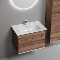 Тумба подвесная SANCOS Marmi 2.0 690х445х520 с двумя ящиками оснащенными доводчиками скрытого монтажа, дуб чарльстон, арт.MR2.070ECH — фото 2, Тумбы под раковину