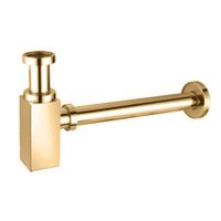 MD0233Z Сифон для умывальника 300 мм., металлический ЦВЕТ ЗОЛОТО — фото 1, Сифоны для раковины