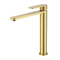 Товар: Смеситель для раковины высокий Raglo R10.15.03, золотой сатин - фото 1 Смеситель для раковины высокий Raglo R10.15.03, золотой сатин — фото 1, Смесители для раковины