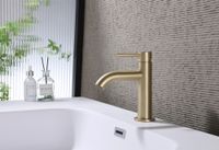 Товар: Смеситель ABBER Wasser Kreis AF8110G для раковины, золото матовое - фото 2 Смеситель ABBER Wasser Kreis AF8110G для раковины, золото матовое — фото 2, Смесители для раковины