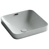 Раковина встраиваемая сверху CERAMICANOVA Element с отверстием слива - перелива квадратной формы 438x438x172 мм цвет белый арт. арт-CN6077 — фото 1, Раковины встраиваемые сверху