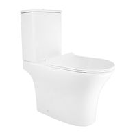 Унитаз-компакт Azario FRENTO 340x650х770 безободковый, в комплекте с бачком и сиденьем микролифт арт-AZ-2311 — фото 15, Напольные унитазы