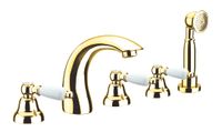 Смеситель на борт ванны Fiore COLONIALE 02OO0608, золото — фото 1, Смесители на борт ванны