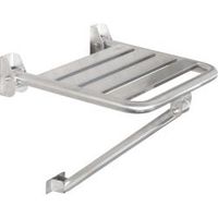 Сиденье для душа с дополнительной трубкой опоры из нержавеющей стали матовой, шт 15046.S — фото 1, Сиденья