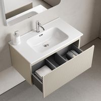 Товар: Тумба подвесная SANCOS Snob R 1.0 790х445х406, c одним ящиком оснащенным доводчиками, Beige Soft , арт.SNR1.080CE - фото 4 Тумба подвесная SANCOS Snob R 1.0 790х445х406, c одним ящиком оснащенным доводчиками, Beige Soft , арт.SNR1.080CE — фото 4, Тумбы под раковину