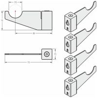Товар: Кронштейн Кронштейн Сунержа настенный регулируемый (для ДР Эталон) / 4 шт Матовый белый арт-30-1546-0002 - фото 1 Кронштейн Кронштейн Сунержа настенный регулируемый (для ДР Эталон) / 4 шт Матовый белый арт-30-1546-0002 — фото 1, Комплектующие для полотенцесушителей
