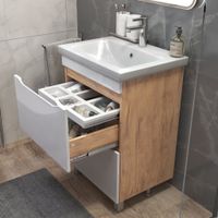 Товар: Тумба под раковину VIGO Grani 60 напольная дуб золотой (201 дуб золотой) - фото 3 Тумба под раковину VIGO Grani 60 напольная дуб золотой (201 дуб золотой) — фото 3, Тумбы под раковину