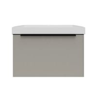 Тумба под раковину подвесная La Fenice SIMPLA , бежевая арт-FNC-01-SIM-C-60 — фото 1, Тумбы под раковину