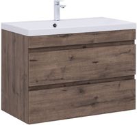 Тумба под раковину Aquanet Нота New 90 дуб веллингтон табак арт-00334193 — фото 15, Тумбы под раковину