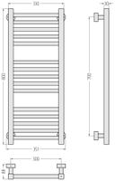 Товар: Полотенцесушитель водяной Сунержа Модус PRO 800х300 Матовый белый 30-0450-8030 - фото 2 Полотенцесушитель водяной Сунержа Модус PRO 800х300 Матовый белый 30-0450-8030 — фото 2, Водяные полотенцесушители